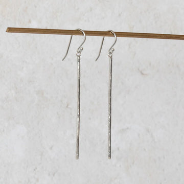 Silver Stick Earrings