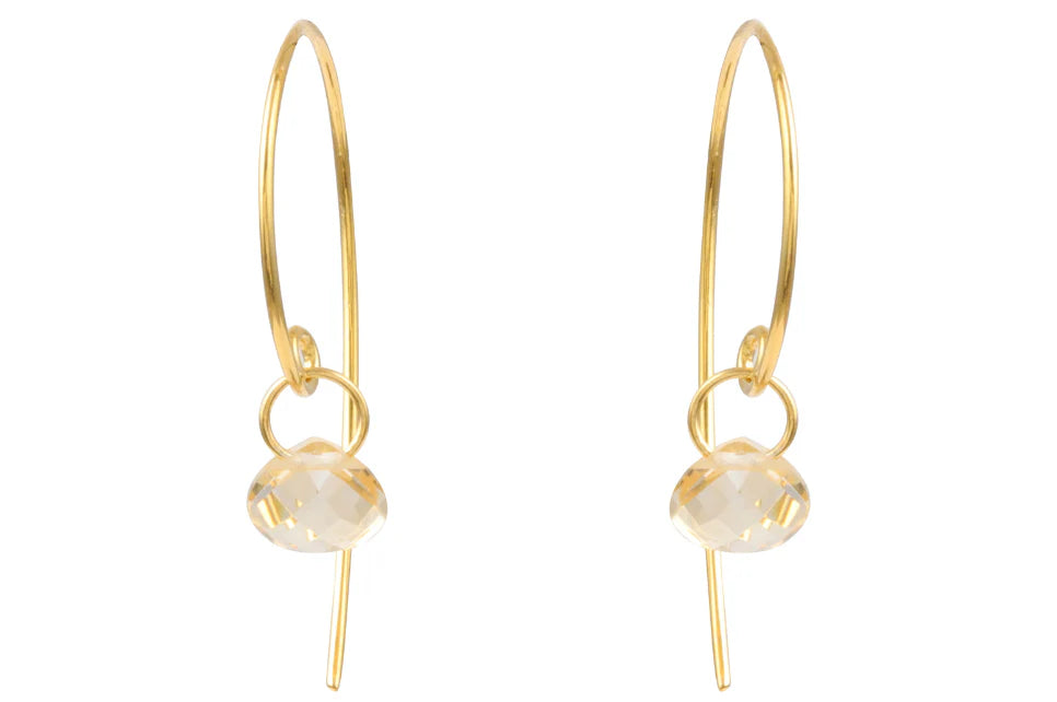 Sundance Citrine Hoop Earrings