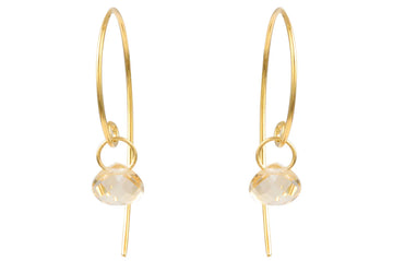 Sundance Citrine Hoop Earrings