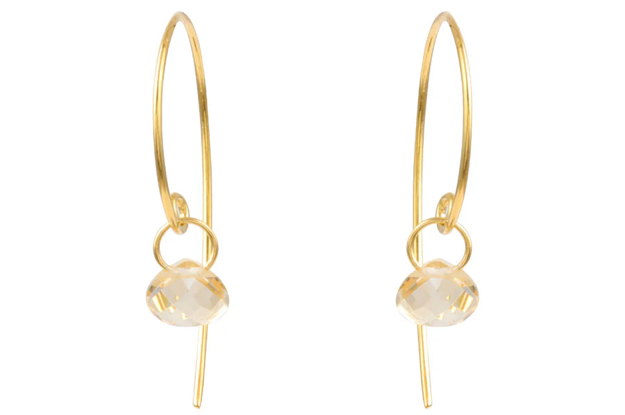 Sundance Citrine Hoop Earrings