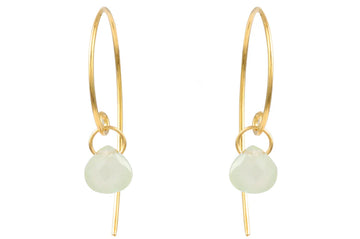 Sundance Prehnite Hoop Earrings