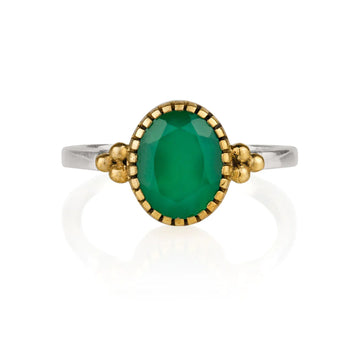 Sundar Green Onyx Ring