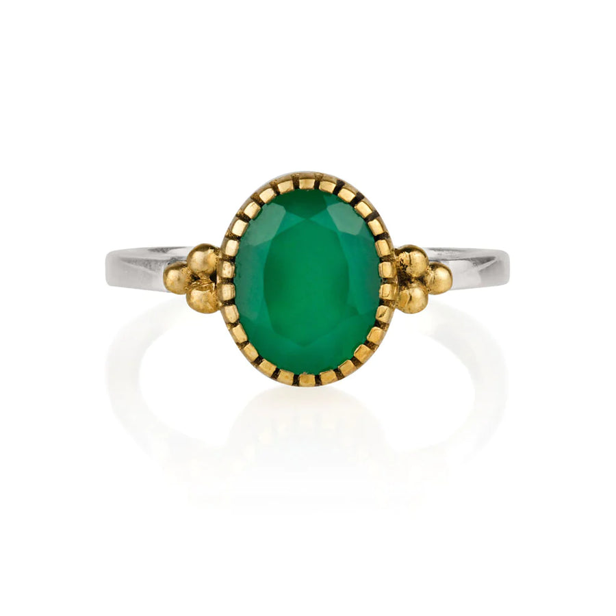 Sundar Green Onyx Ring