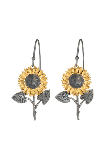Sunflower Drop Earrings