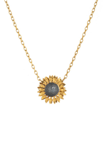 Gold Vermeil Sunflower Necklace