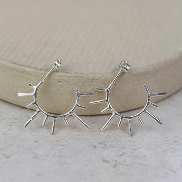 Sun Hoop Earrings