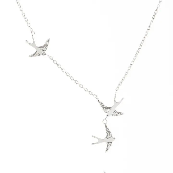 Three Swallows Necklace