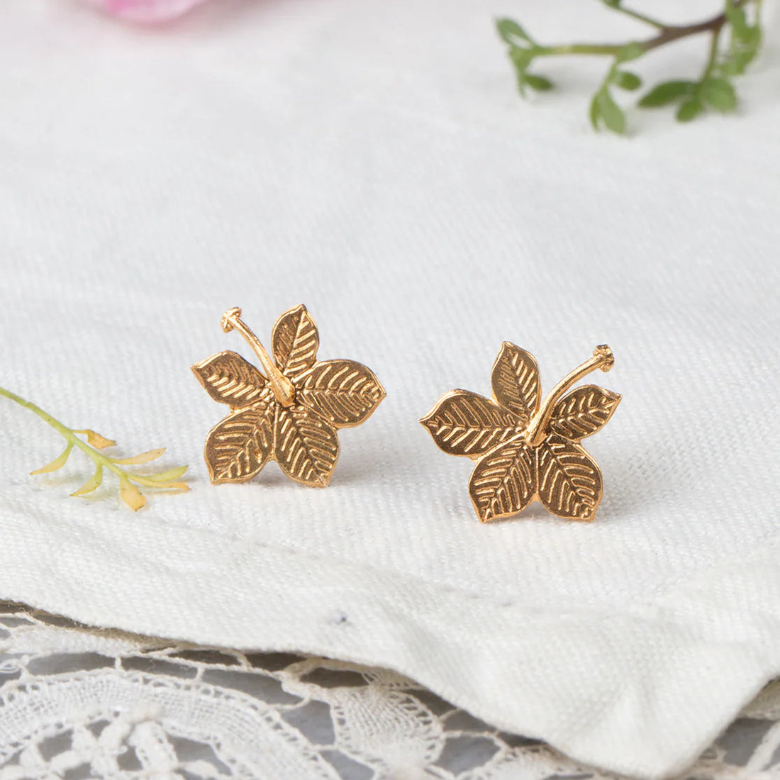 Sycamore Leaf Earrings