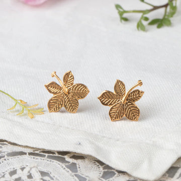 Sycamore Leaf Earrings