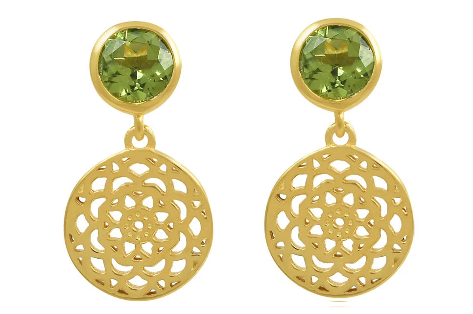Talisman Peridot Gem Earrings