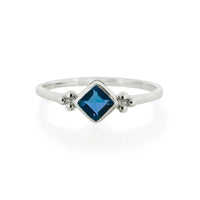 Divinity Princess Blue Topaz Ring