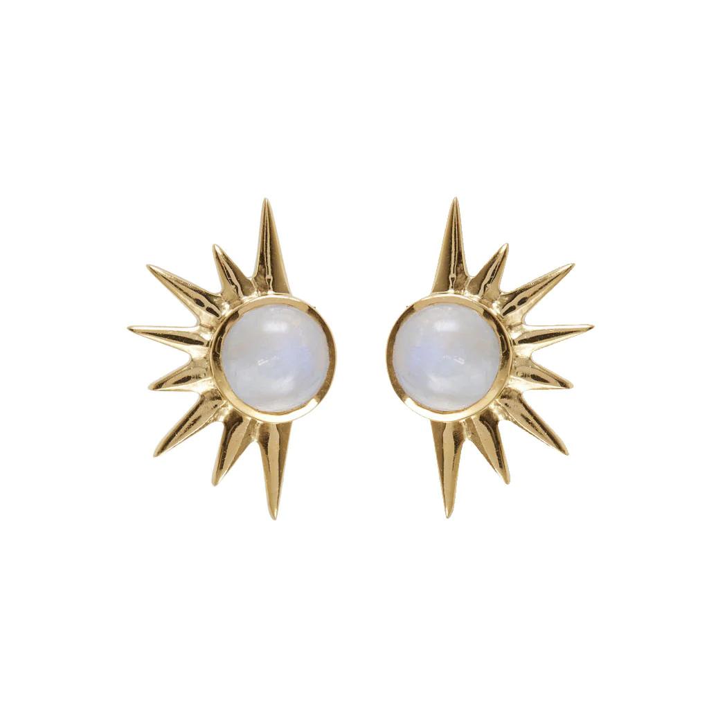 Total Eclipse Moonstone Studs