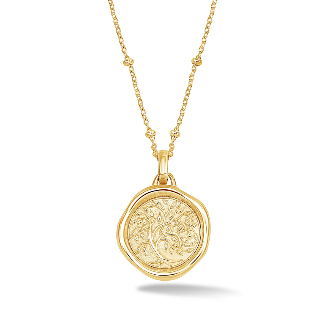 Tree of Life Talisman Necklace Gold Vermeil