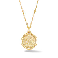 Tree of Life Talisman Necklace Gold Vermeil