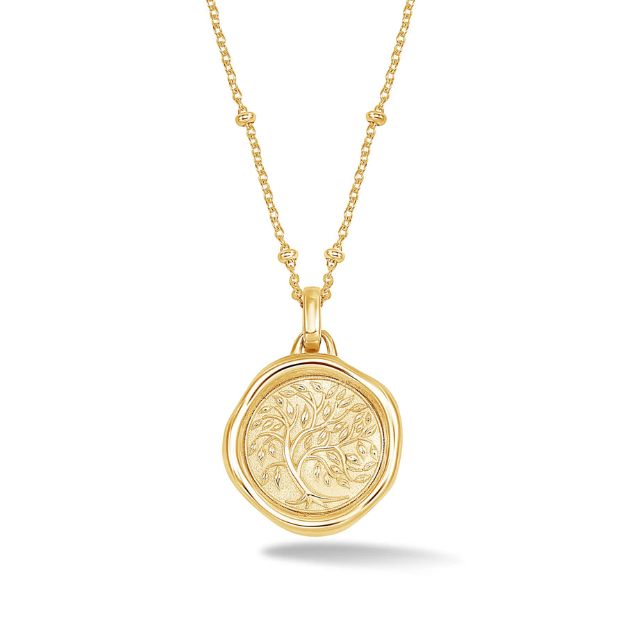 Tree of Life Talisman Necklace Gold Vermeil