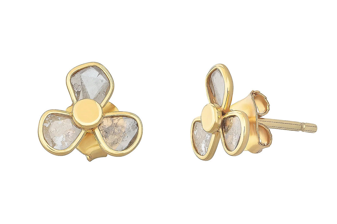 Dehli Diamond Stud Trio Stud Earrings