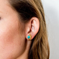 Total Eclipse Turquoise Stud Earrings