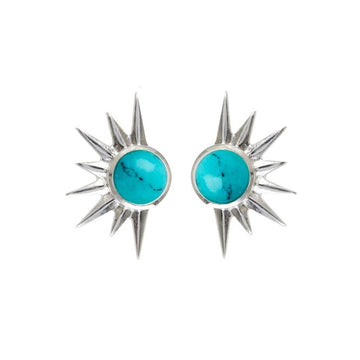 Total Eclipse Turquoise Stud Earrings