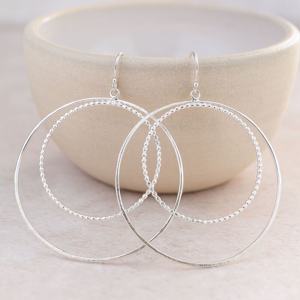 Two Circle Earrings