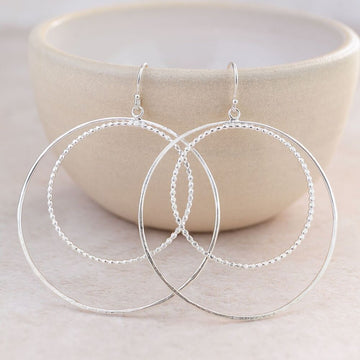 Two Circle Earrings