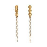 Komorebi Vine Tassel Earrings Gold Vermeil
