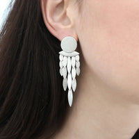Icarus Waterfall Earrings Silver