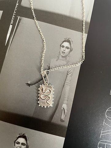 Silver Year of the Snake Pendant Necklace