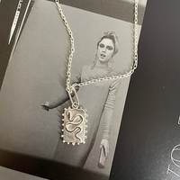 Silver Year of the Snake Pendant Necklace