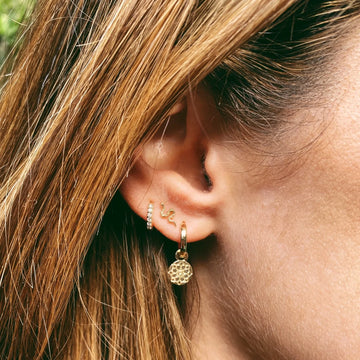 Zohreh Coin Earring Charm 9ct Gold