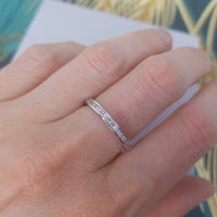 Baguette and Brilliant Half Eternity Ring