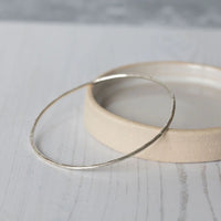 Silver Geo Circle Bangle