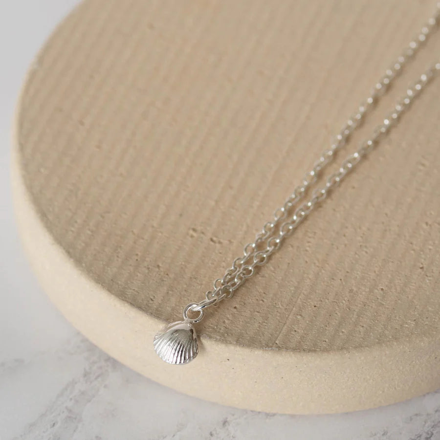 Silver Shell Charm Anklet