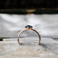 Alauna I Rose Gold and Sapphire Ring