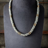 Sterling silver and 14ct Gold Necklace by Yaron Morhaim