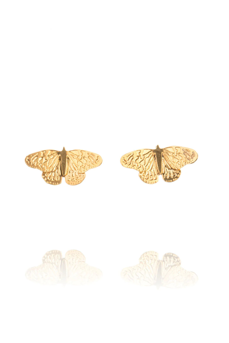 Gold Vermeil Butterfly Stud Earrings