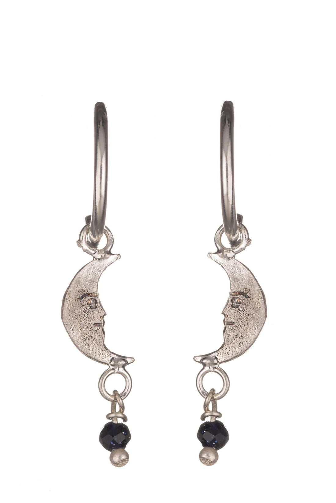 Moon Hoop Earrings
