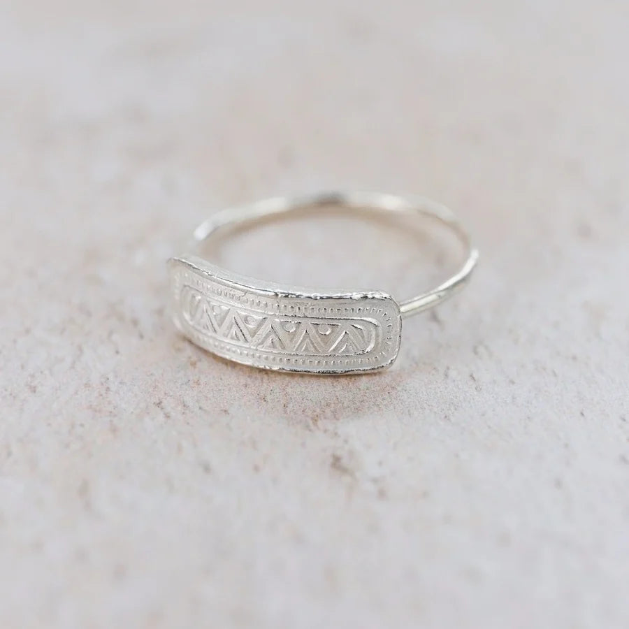 Silver Cornish Kadon Ring