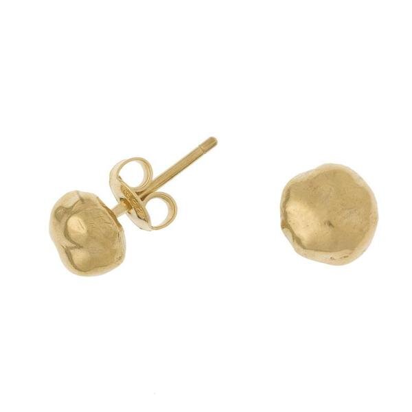 Gold Vermeil Nugget Stud Earrings