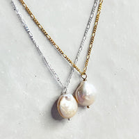 Freshwater Pearl Coin Pendant