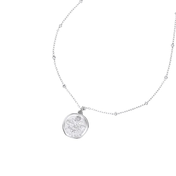Silver Six Pence Necklace