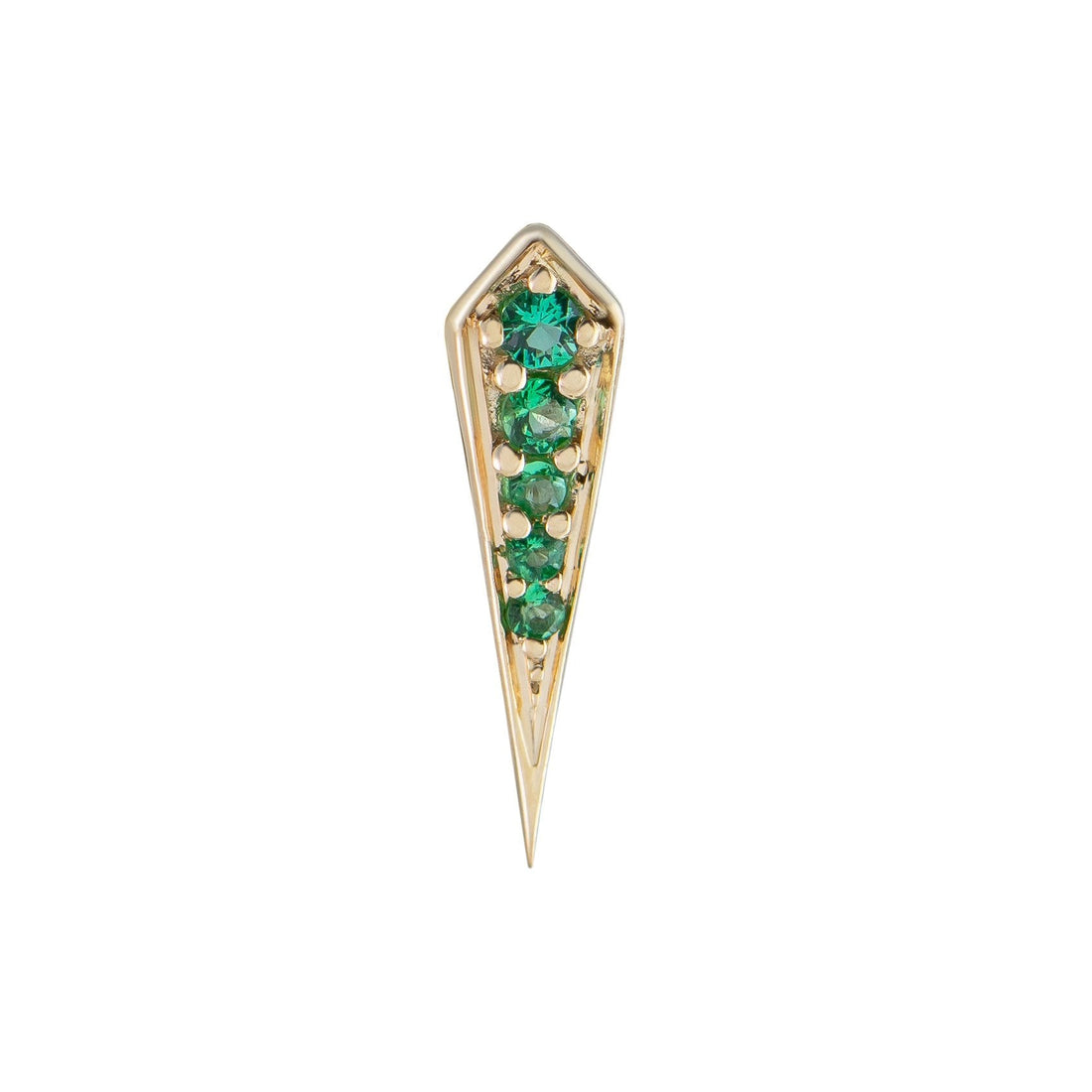 Gemstone Long Point Rhombus Studs