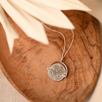 Silver Tesoro Coin Necklace