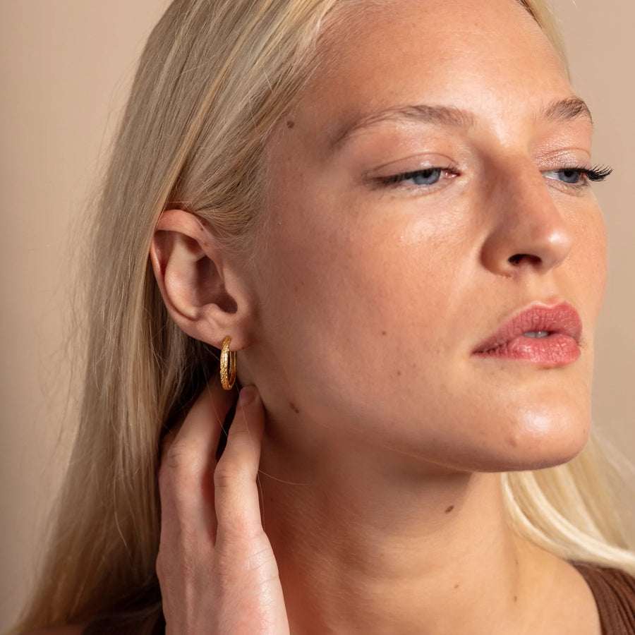 ANTIQUE LARGE HOOP EARRINGS