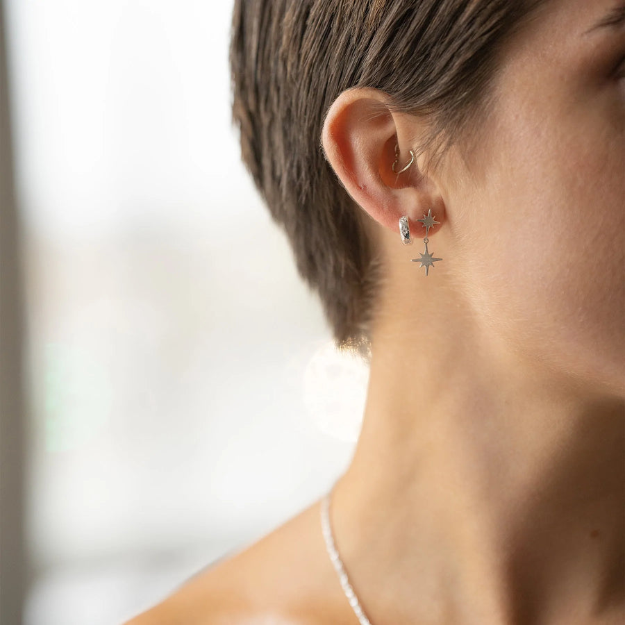 Not on the high street silver earrings online