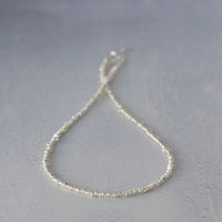 Silver Small Nugget Necklace