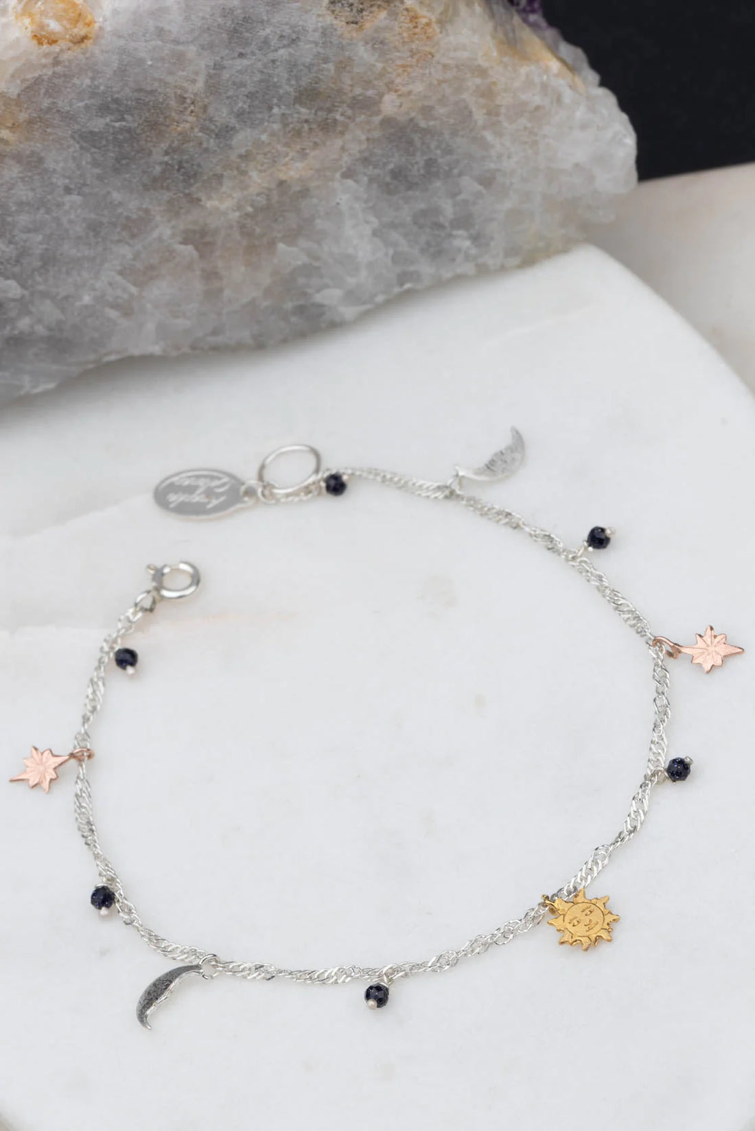 Sun Moon and Star Charm Bracelet