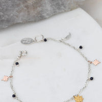 Sun Moon and Star Charm Bracelet