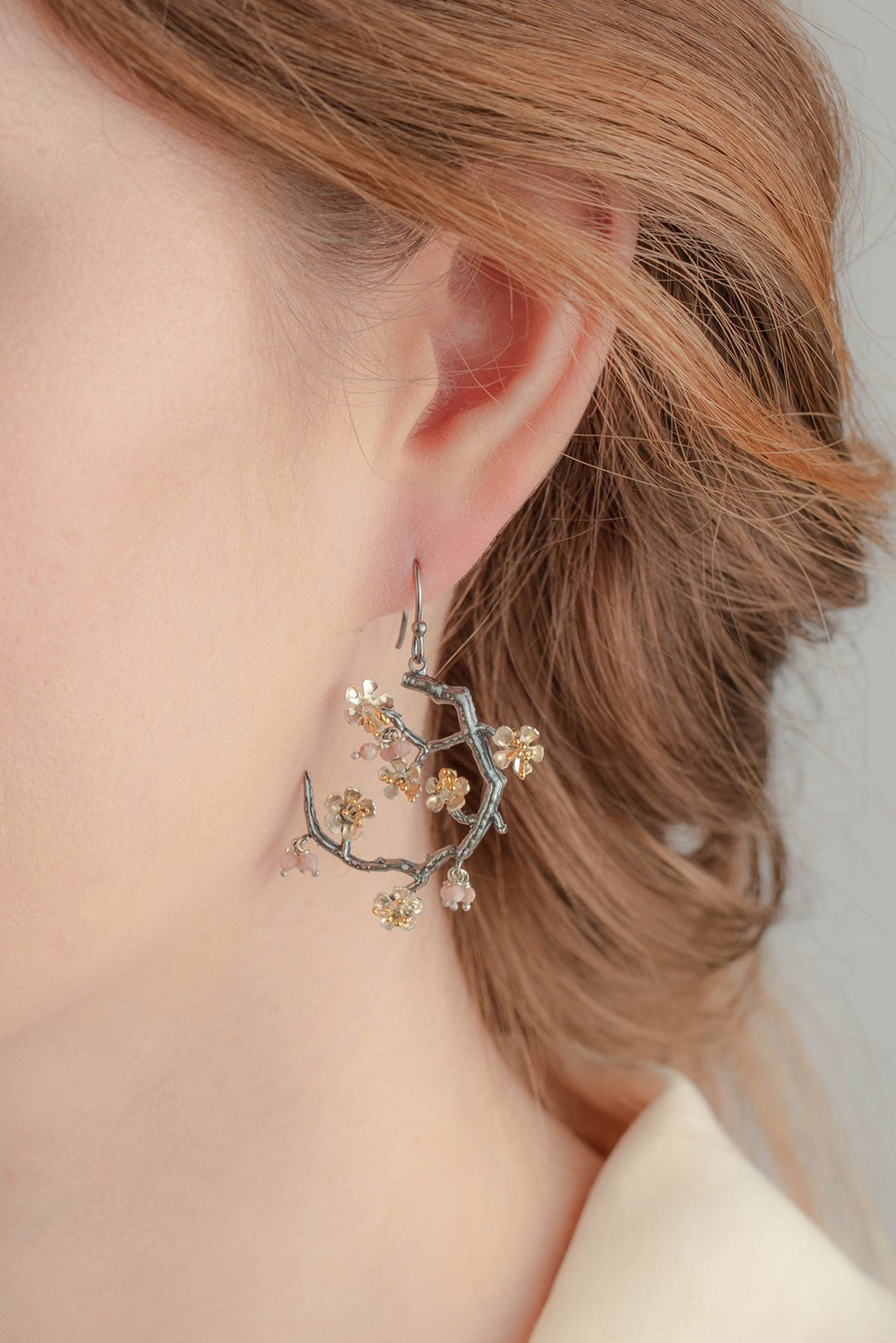Almond Blossom Statement Earrings